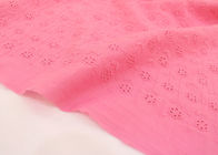 OEM Embroidery Eyelet Cotton Dying Lace Fabric With Floral Circle Pattern For Top