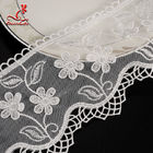 Border Materials Flower Embroidery Cotton Lace Trim For Home Textile , Bags