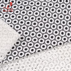 Guipure Lace Water Soluble Geometric Shape Embroidery Fabric With 100% Polyester Milk Yarn